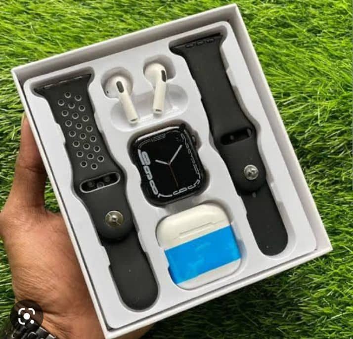 W26 Pro Max Smart Watch With Earbuds, 1.54'Full Screen Sports, Watch Bluetooth Call, IPS Full HD Touch screen