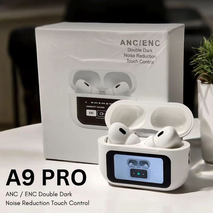 A9 Pro – Premium Sound, Sleek Design  with ANC ENC Super Bass Touch Control for Android and iOS