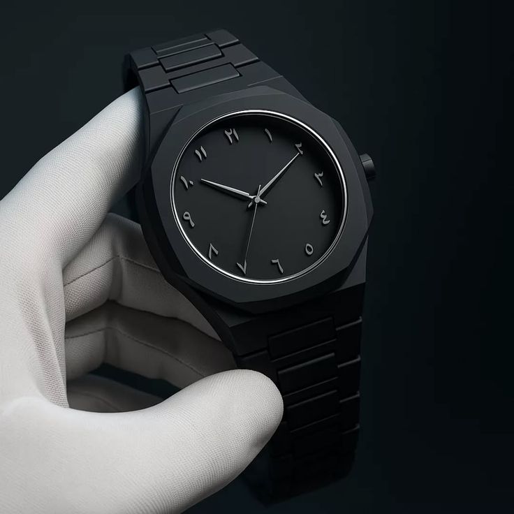 Arabic dial Black Arabic dial watch