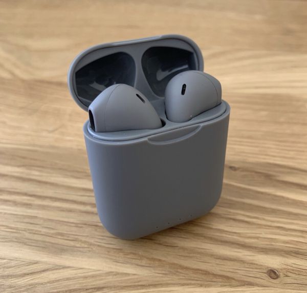 i12 TWS Double i12 Airpods black Wireless Bluetooth Hand Free with Power Bank